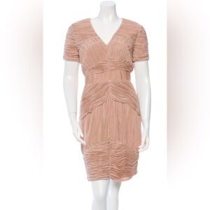 Burberry London - Ruched Chiffon dress women size 8